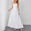 Summer fashion new suspender dress, European and American sexy backless strap waist and thin fishbone dress