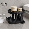 Anti-slip Storage Rack Jewelry Rack, Cat Shape, Anti-Falling Ring Holder, Durable Bathroom Shelf Resin Anti-Slip Space-Saving Organizer, for