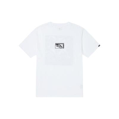 Cartoon Print Short Sleeve Crew Neck T-Shirt Men Tops White VN000GQJWHT