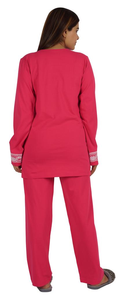 Moomaya Womens Solid 2 Pcs Nightwear Set Sleepwear Top & Pajama PJ NightSets