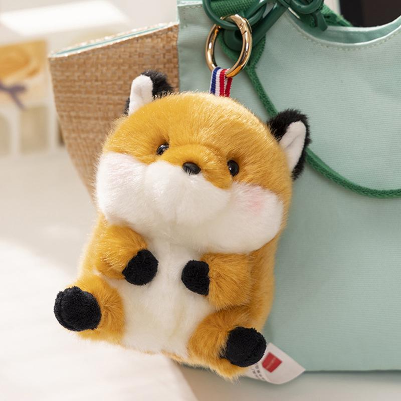 Cute Cartoon Panda Plush Toy Pendant Keychain Kawaii Stuffed Animals Keychain Novelty Backpack Decoration Accessories Gifts
