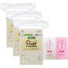 Gaforexlo Organic Cotton Pads Large Size with 2 Types of Sake Facial Lotion Sachets