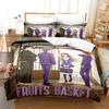 Anime Fruits Basket Bettwäsche-Set Bettbezug Schlafzimmer Bettdeckenbezüge Einzel-, Zwillings- und Kingsize-Bettbezug Heimtextilien