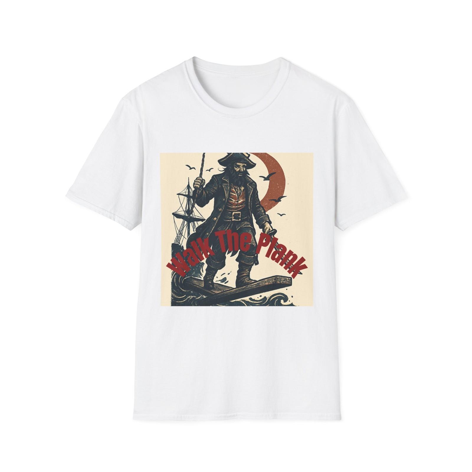 Walk the Plank Pirate Tshirt Lake Boating Unisex Softstyle T-Shirt S разноцветный