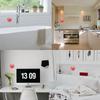 Uxcell 7.5cm Waterproof Mini Shower Clock Small Table Kitchen Living Bathroom Room Wall Clock Toilet Round Sucker Decor Art