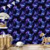 Navy Blue and Watercolor Galaxy Wallpaper, Fine Detail 50x1000