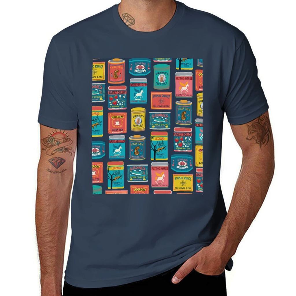Vintage Canned Goods Fun Pattern By Cecca Designs Tshirt Abstract Pattern Print Top Tshirt