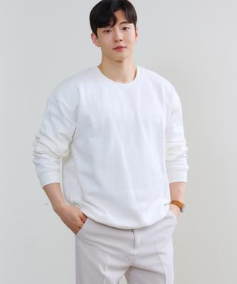 HECKCOOLNAM Embroidered Men'S Oversized Fleece-Lined Sweatshirt With Wide Shoulders Muscle Fit Long Sleeve T-Shirt