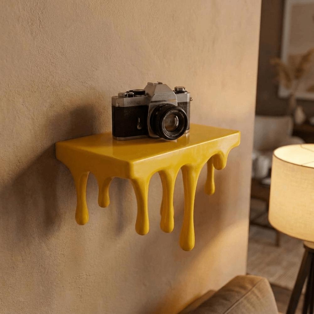 Stable Drip Floating Shelf 3D Printed Wall-Mounted Display Stand Plants Display Stand Bedroom