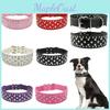 Adjustable Dog Collar Necklace Pu Leather Pet Cat Puppy Collar Crystal Sparkling
