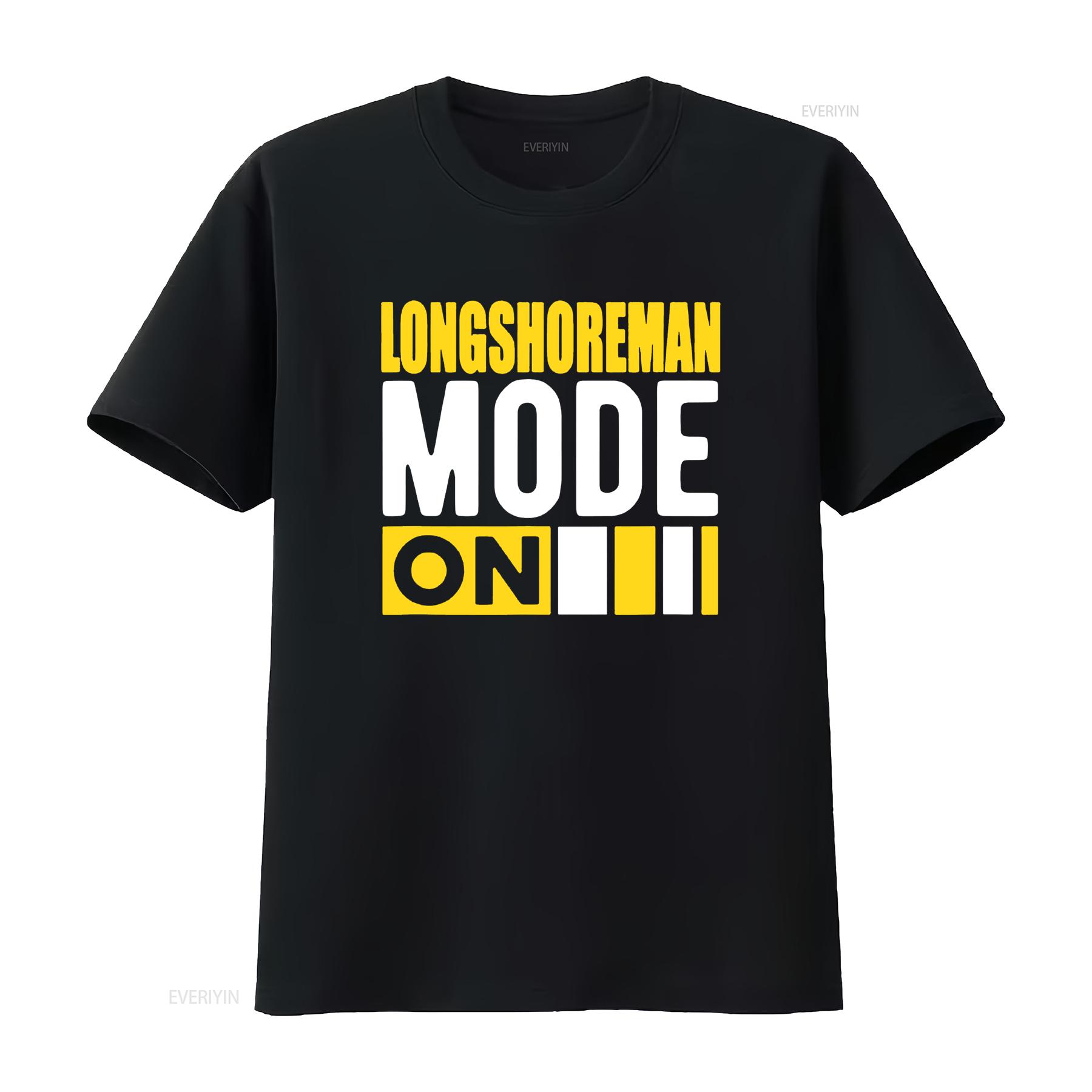 

Longshoreman Dockworker T Shirt vintage Washed graphic Unisex Casual designer clothes fashion Soft Comfortable Stretched 4XL