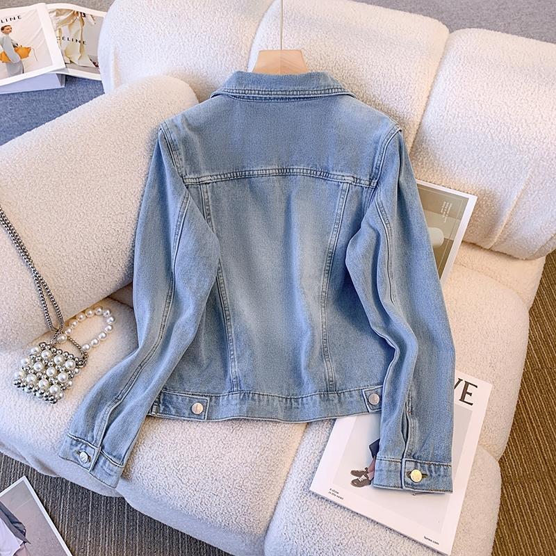 Denim Jacket for Women Spring Autumn Korean Fashion Vintage Jean Coats Female Casual Outerwears