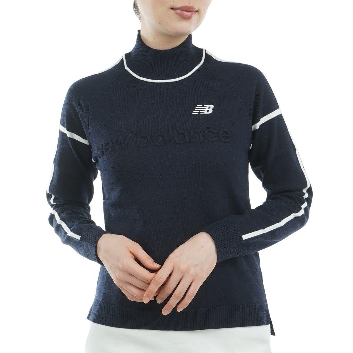 

New Balance Golf Crew Neck Knit and 0 (Stretchy Warm) / Women s / 012-4274502 121_Navy [S]
