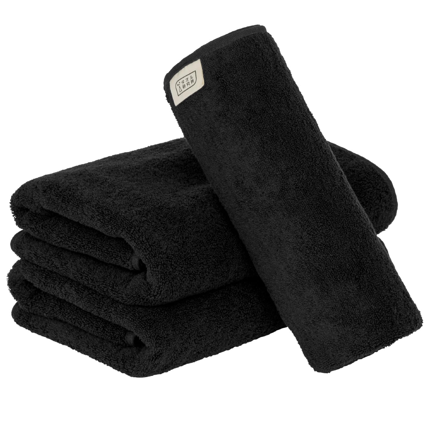 

Towel Laboratory Bath Jet Set of Standard Medium Low Fast JapanTechnology [Everyday Simple] #001 Towels, Black, 3, Type, Weight, Lint, Absorbency,