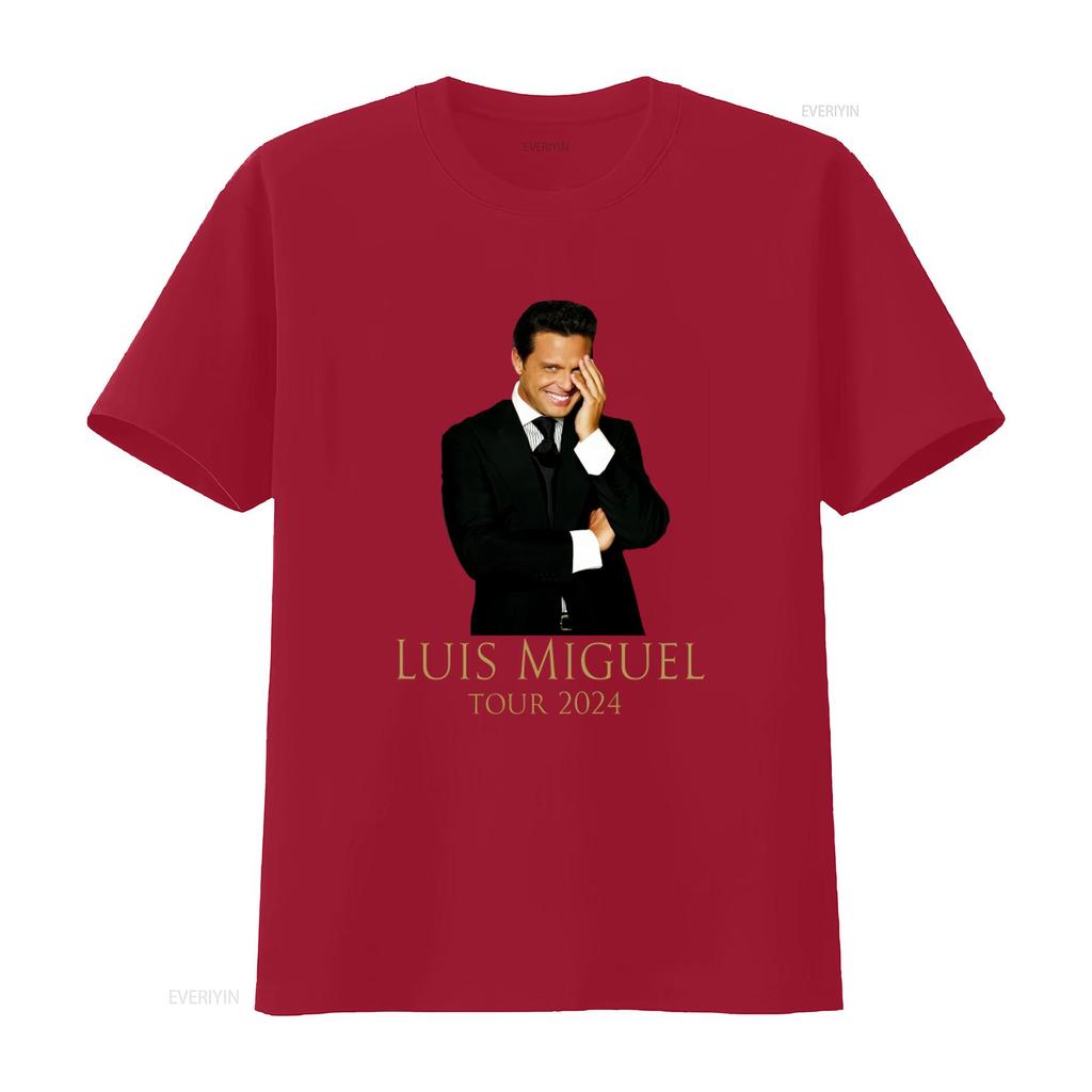 Luis Miguel Tour 2024 T Shirt Long or S Stylish Concert Merchandise for Fans Vintage Washed Comfortable Graphic Soft Unisex