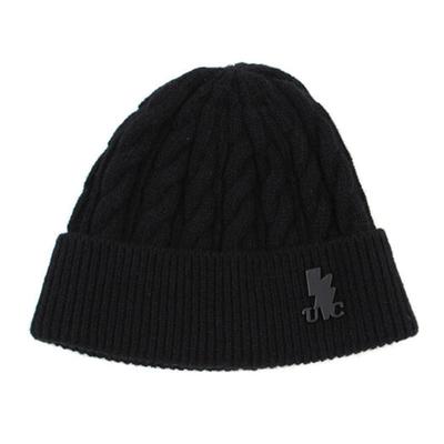 Universal Chemistry Wool Twist Black Short Beanie