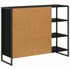 Side Cabinet Black Oak Effect 96.5 x 30 x 75 cm