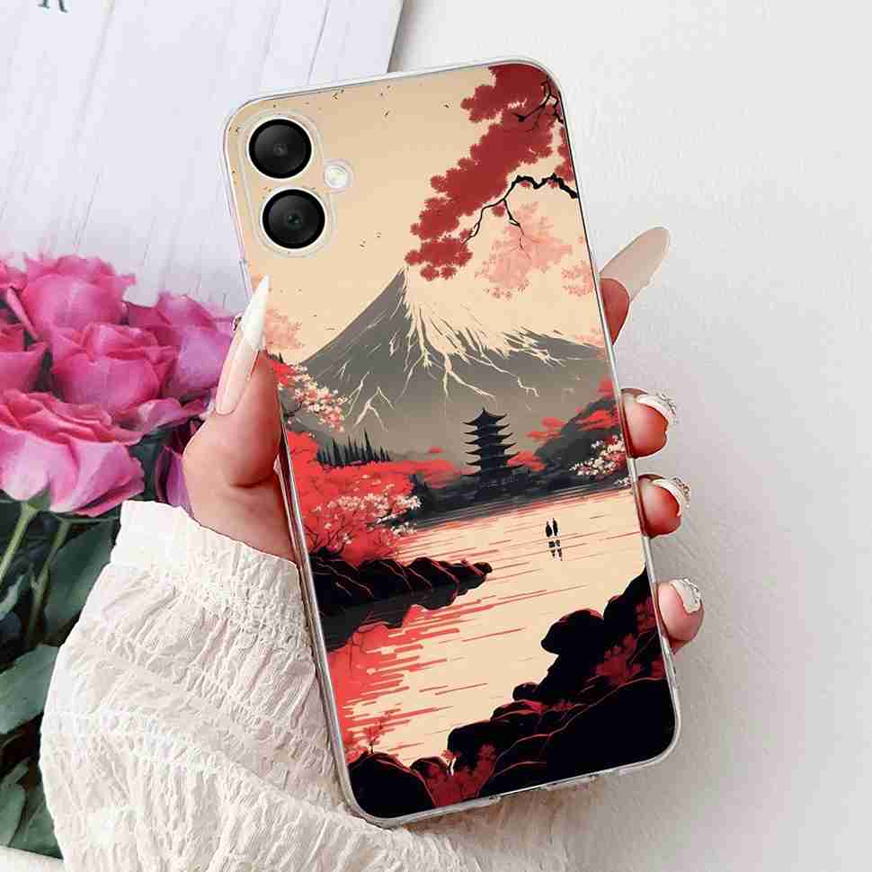 For Samsung Galaxy A06 Case A065F A065M Fashion Girls Flowers Soft Silicone Back Cover For Samsung A06 A05 SamsungA05 Case