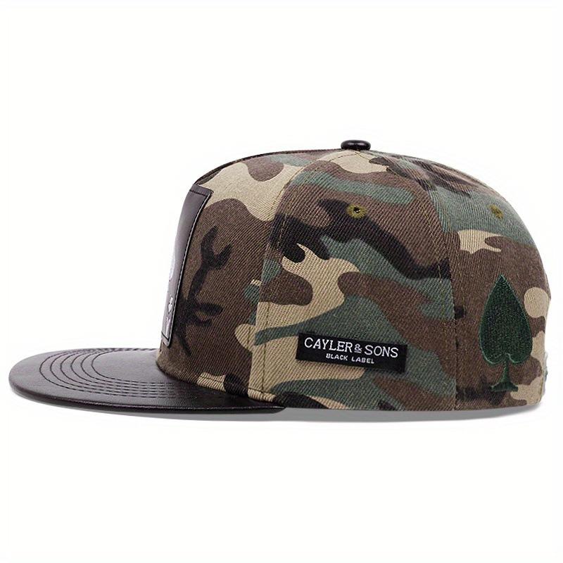 King Leather Playing Card Embroidered Baseball Caps Hip Hop Caps For Men Women Outdoor Sun Hat Unisex Adjustable Snapback Hats