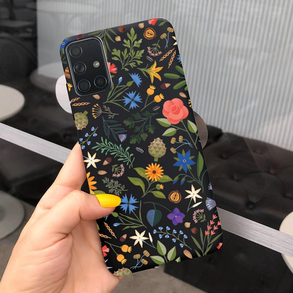 A51 A71 Case For Samsung Galaxy A51 4G Soft Touch Silicon Cover Shockproof Bumper Back Protector Bag for Samsung A 51 A 71 Coque