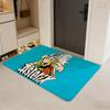 Comic A-Asterix Floor Mat Flannel Door Mat Non-Slip Absorbent Washable Indoor Home Rug