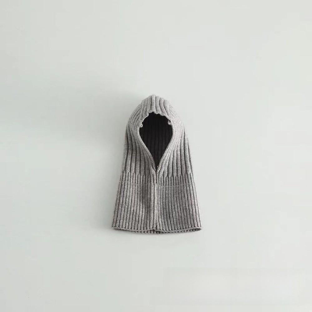 Plush Children Hooded Hat Wool Kids Balaclava Hat Simple Scarf Integrated Hat  Kids Accessories