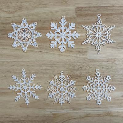 Pendant Accessories Small Flower Pieces Lace Embroidery Flower Embroidery Snowflake Pieces Diy Lace Accessories Hollow Out