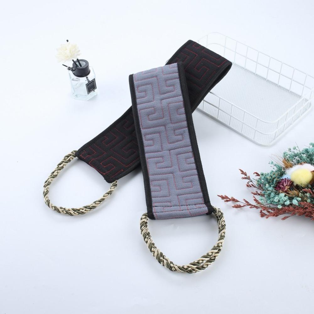 Dual Sided Back Scrubbing Towel Handle design Back Rubbing Strap Exfoliating Body Towel  Unisex