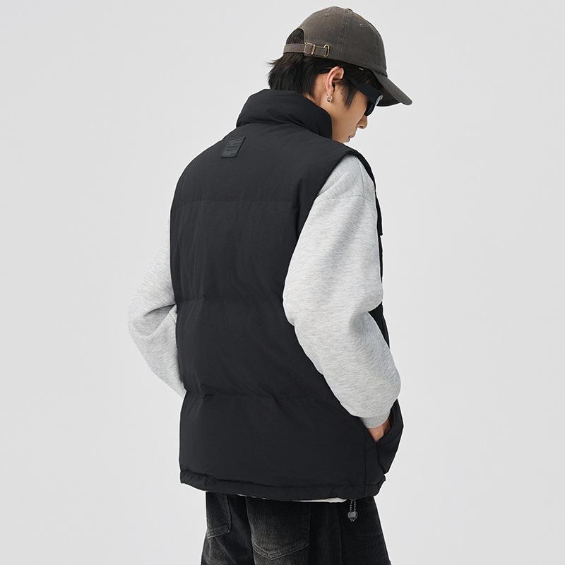 Tide American Down Vest Men's Thermal Vest Autumn and Winter Overalls Plus Fat Plus Sleeveless Shoulder Jacket