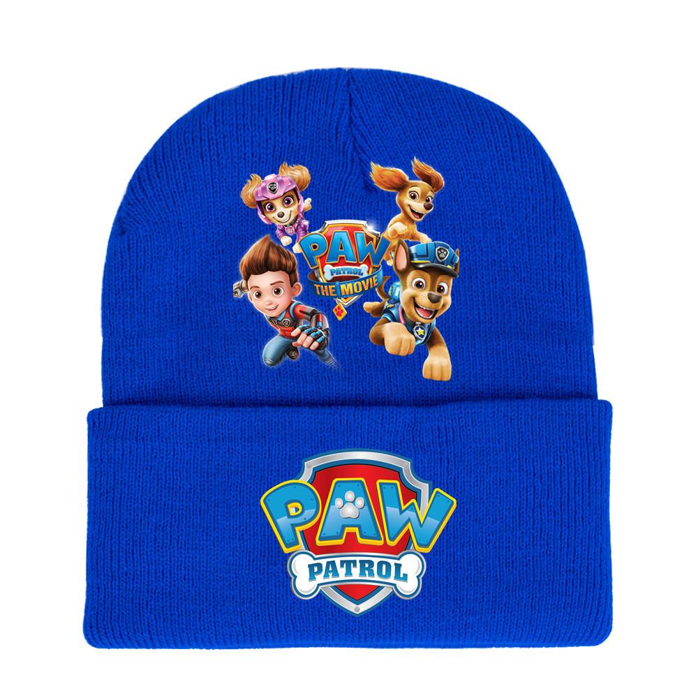 Paw Patrol Unisex Knitted Hat: 2024 Autumn/Winter Trendy Outdoor Warm Knit