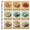 8pcs Serving Plate Bowls Gold Rim Transparent Tray For Weddings Upscale Parties Dessert Table Cupcakes