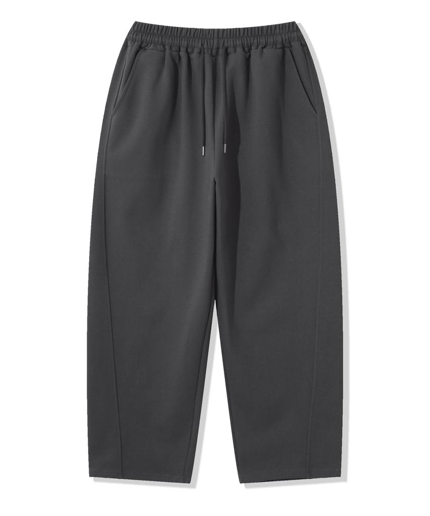 ODDBALLS CLUB Double-Layered Curved Sweatpants Charcoal