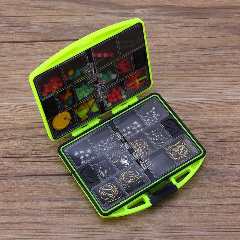 24 Compartments Fishing Tool Set Tackle Box Full Loaded Lure Bait Hooks Sinker