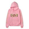 One Piece Roronoa Zoro Hoodie, Double Side Sleeve Japanese Text Printed Pullover Hooded Sweatshirt Anime Long Sleeve Streetwear Hoodie