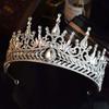 The Bride's Crystal Crown  Grand Main Wedding Dress Headwear  Wedding Dress Female Crown  Birthday Princess Hair Accessory
