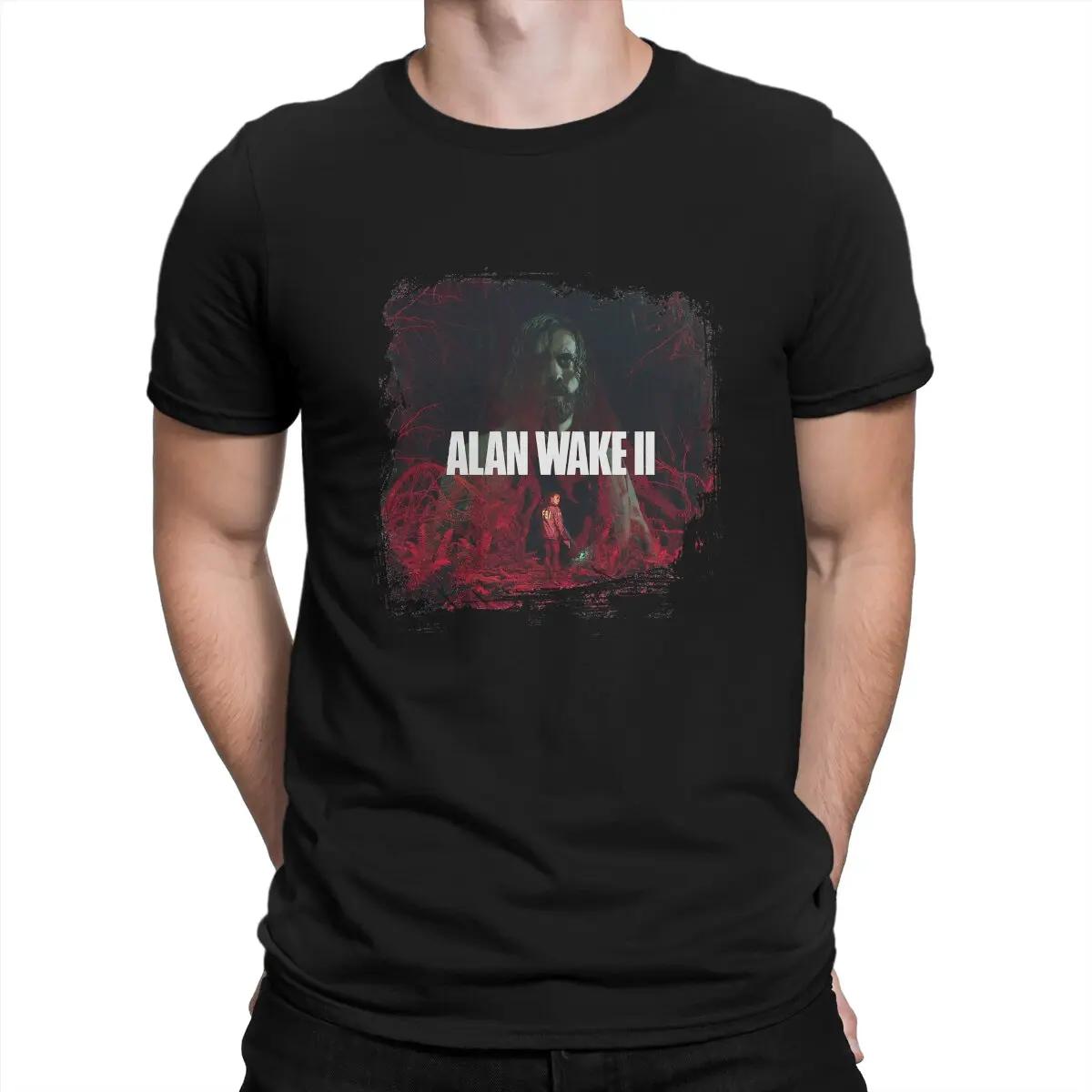 Мужская футболка Alan Wake 2 Alan Wake Свитшот 100% Хлопок Футболка Юмор Топ Качества Подарки на День Рождения - Мужская Летняя Хлопковая Гра... S разноцветный