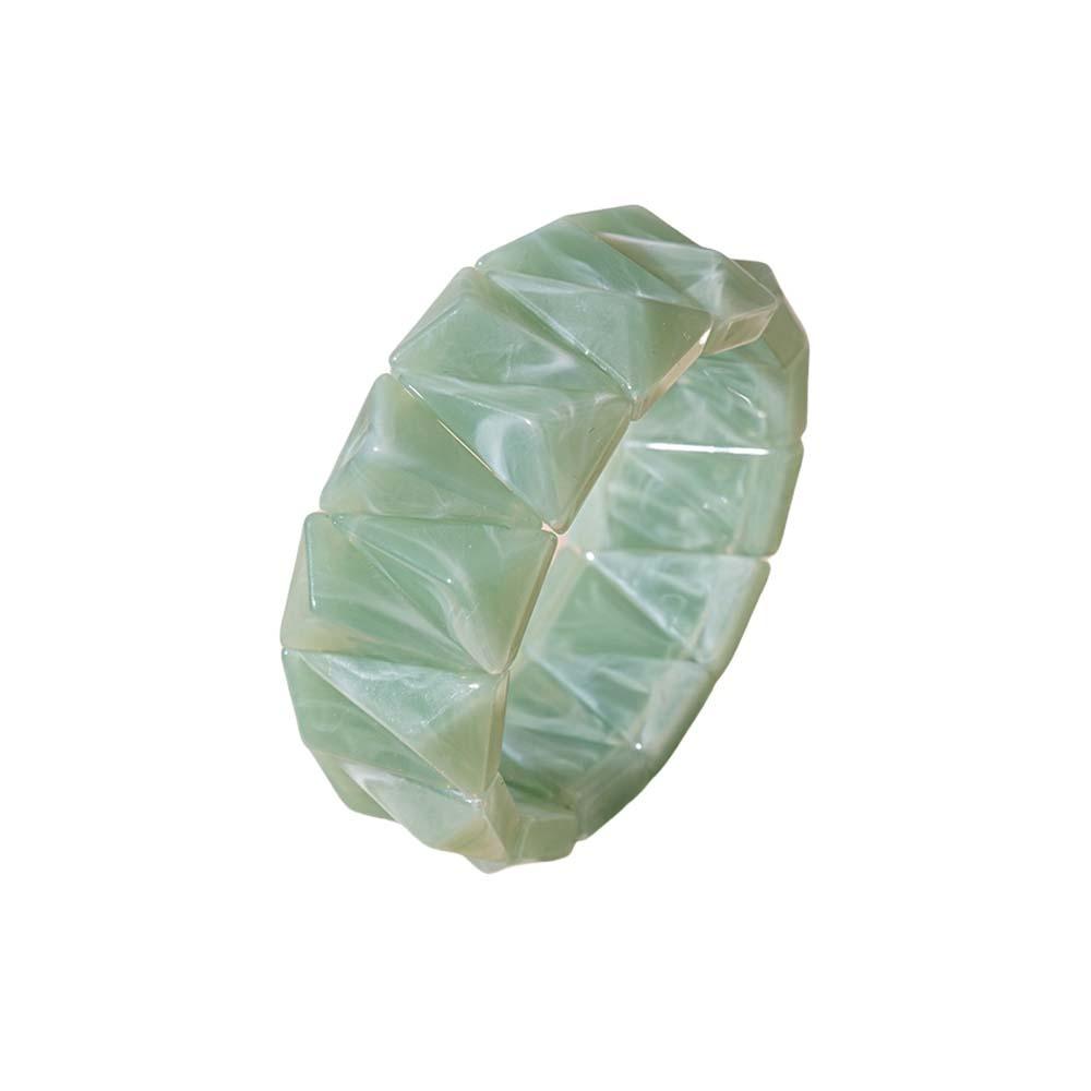 Smudging Irregular Wide Bracelet Bohemian Retro Hand Ring Unique Acrylic Bangle  Decoration