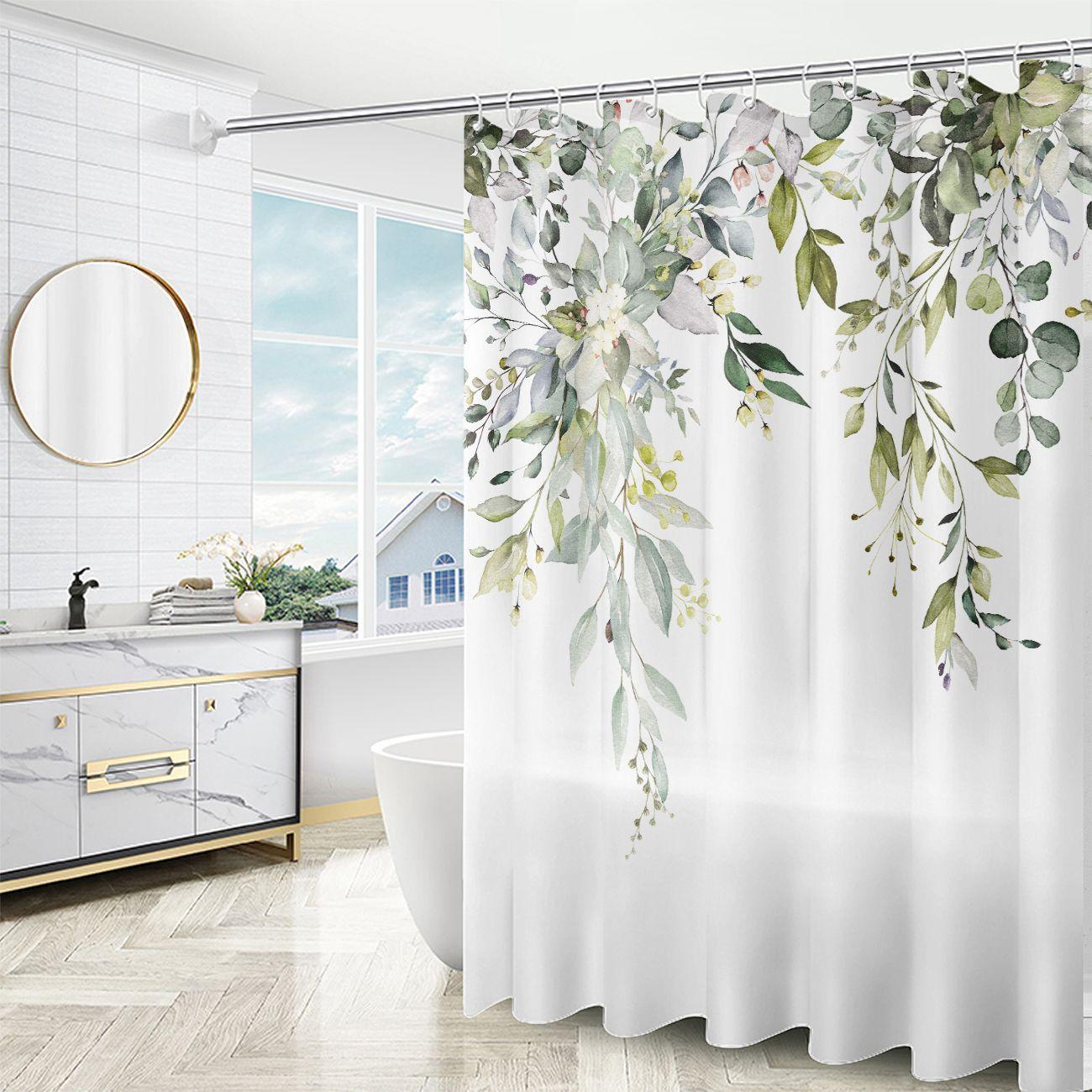 

2025 New Luxury Golden Modern Marble Quality Shower Curtain for Bathroom Curtain Waterproof Polyester Home Decor 180x180cm 120x180cm