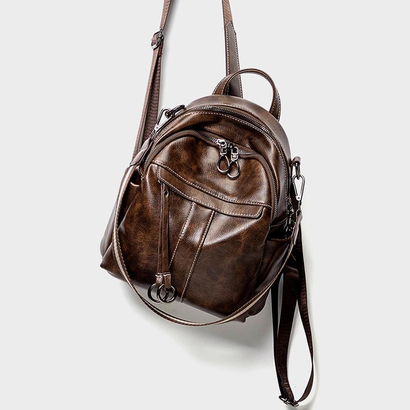 Mode Frauen Rucksack Schultaschen für Teenager Mädchen Schultasche Rucksack PU Leder Umhängetasche Studenten Handtasche