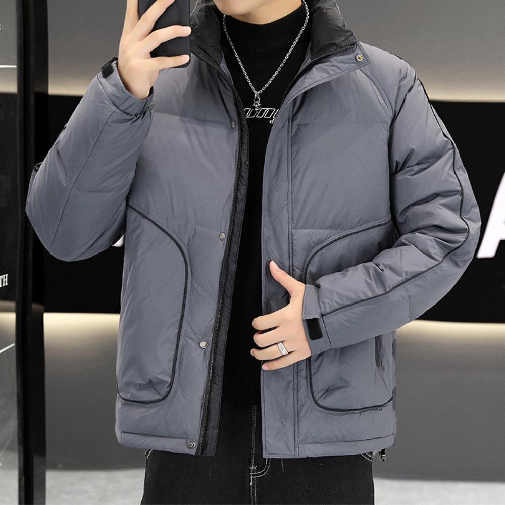 Short Autumn and Winter New Thickened Warm Youth White Duck Down Casual Trend Versatile Men's Coat