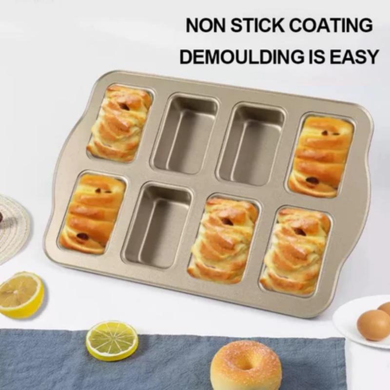 1 Stück 8 Mulden Backform Mini Kastenformen Toast Muffing Antihaft Pfanne Ofen Backform Cupcake Form Backwerkzeuge für den Heimgebrauch