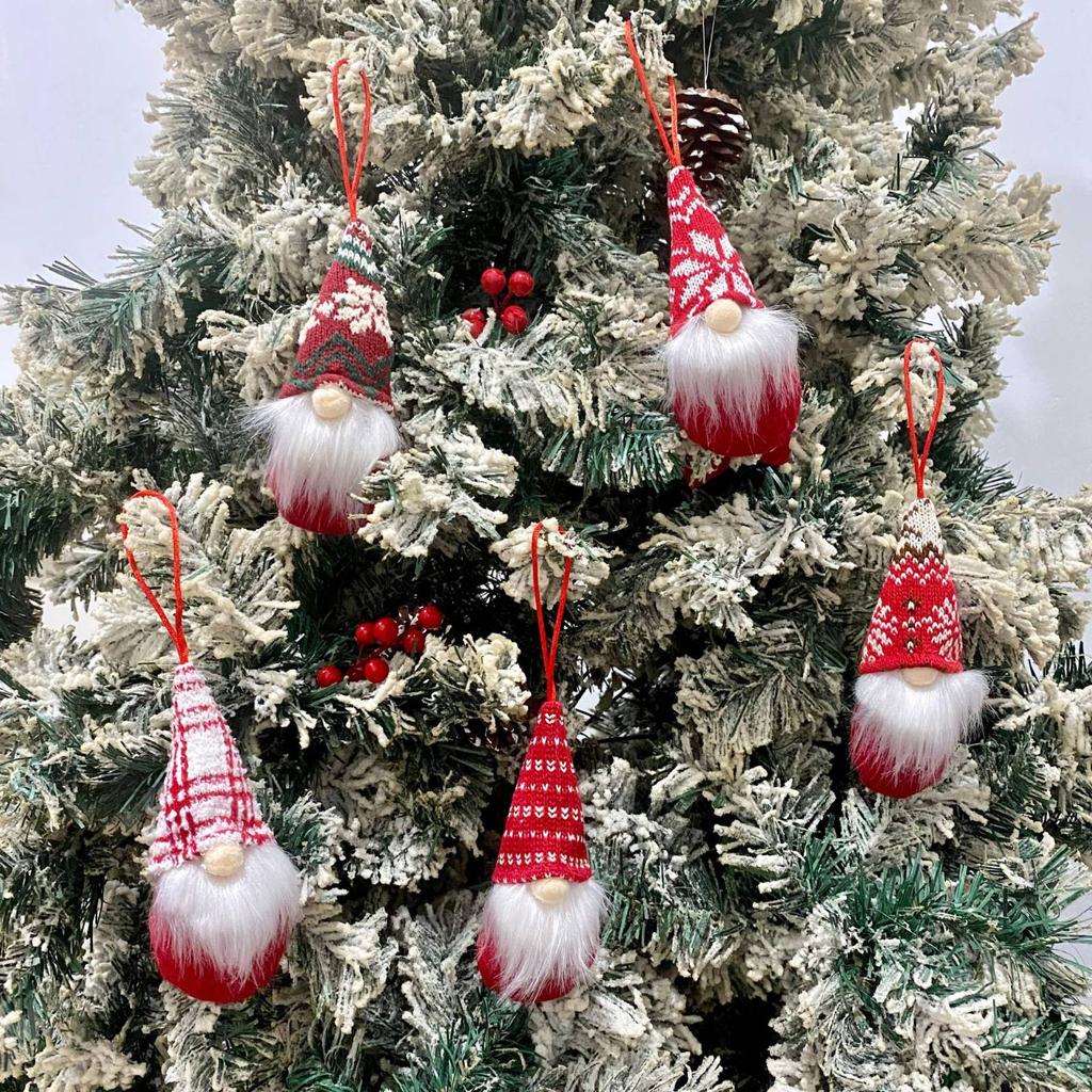 Christmas Decorations: Christmas Hats, Christmas Lollipop Caps, Christmas Hat Knife And Fork Covers, Wine Bottle Caps, Decorative Items