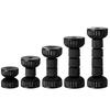 Sturdy Plastic Black Headboard Stoppers Minimizes Movement Improves Sleep Convenient for Light Sleepers and Small Bed