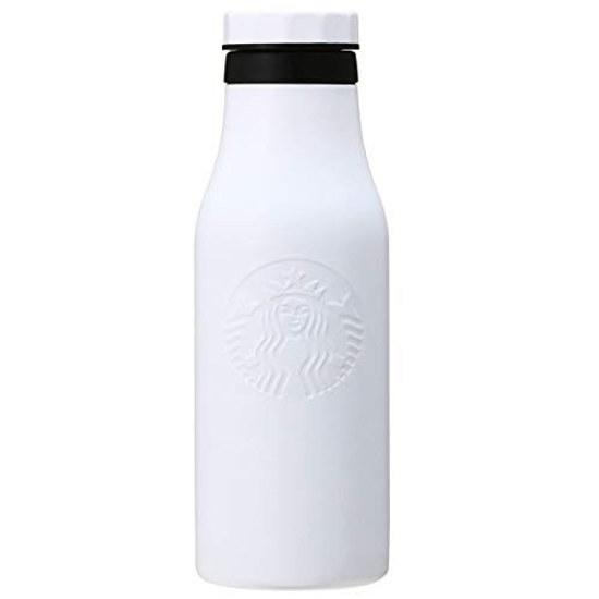 STARBUCKS stainless steel logo bottle matte black white 473ml tumbler tableware Asia embossed pressing grande simple siren goddess water vacuum double
