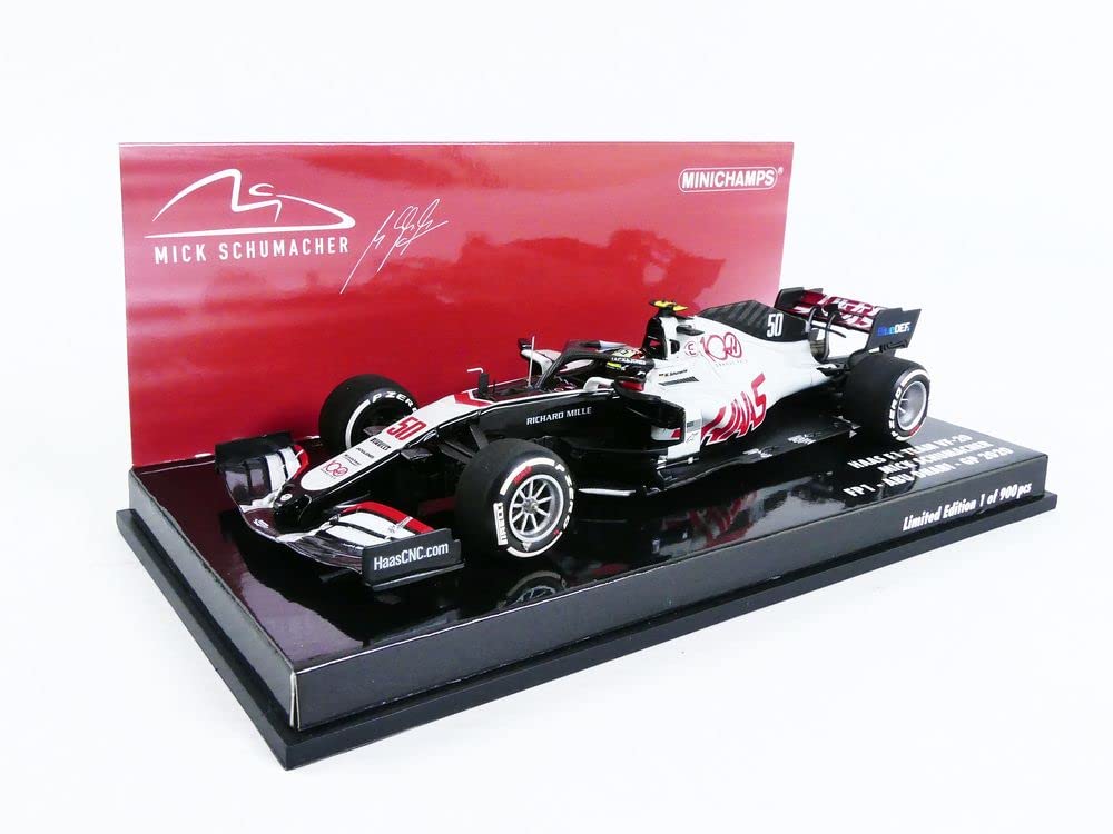 Minichamps Maßstab Haas F1 Team 2020 F1 Abu Dhabi Grand Prix Freies Training FP1 Schumacher 1/43 VF-20 #50 M. [Harz]