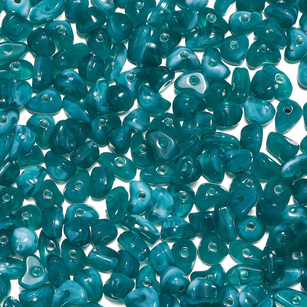 

Акриловые бусины под камень 5-8 мм для изготовления браслетов и цепочек для телефона своими руками. 50 pcs per pack (~5-8mm/hole ~1.5mm), ~7.5g