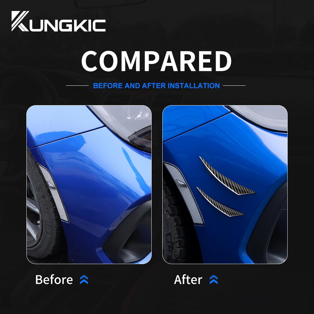 Real Carbon Fiber Sticker For Subaru BRZ Toyota GR86 2025 2025 2025 2025 Car Front Bumper Spoiler Blade Fender Trim Accessories