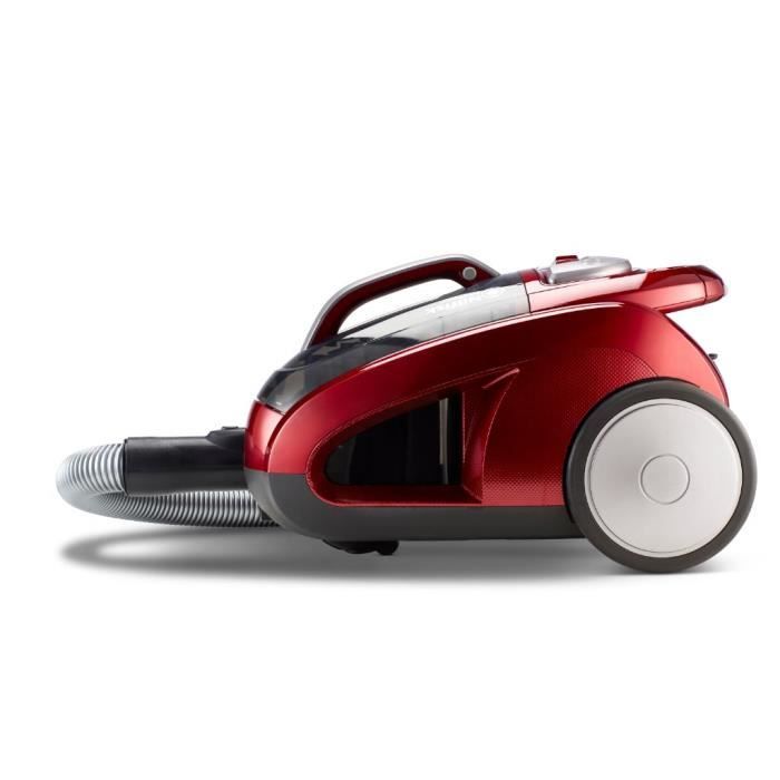 NILFISK Meteor Deluxe Bagless Vacuum Cleaner - Red - HEPA H13 Filter - 2 L