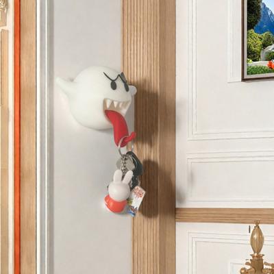 Key Holder Halloween Ghost Hanger Hook Strong Load-bearing Waterproof Easy To Install Wall Mount Key Hook Organizer