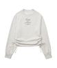 COVERNAT WOMAN Shirred Sweatshirt Oatmeal